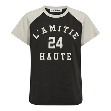 Haute L ' Amitié - Neckline College Tee - Antracit